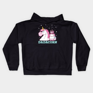 Dadacorn Unicorn Dad Father's Day Kids Hoodie